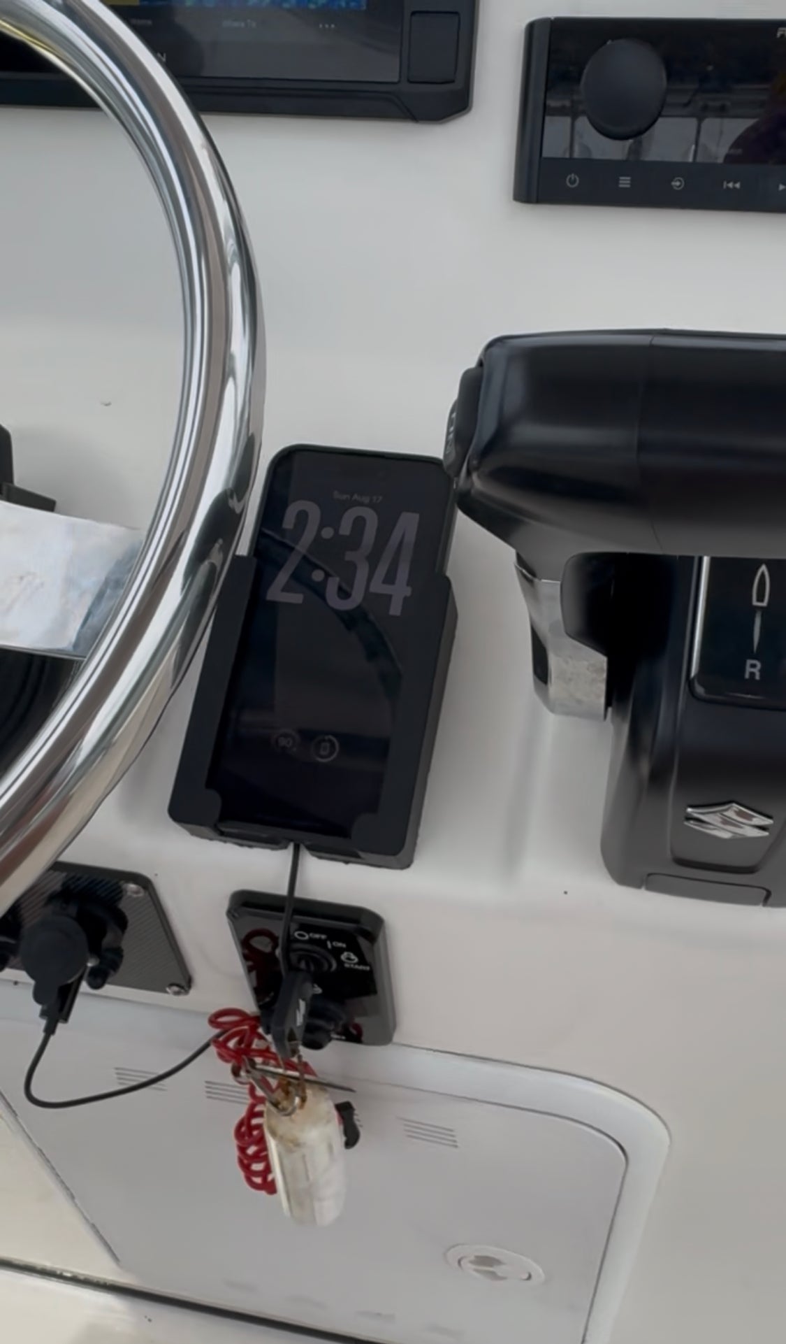 The Phone Holder - Marine - Lay Flat - Wireless Phone Charger