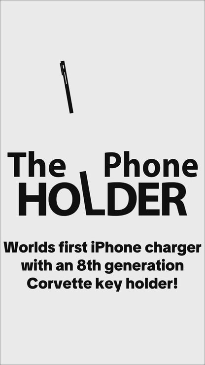 The Phone Holder - Wireless iPhone charger Plus C8 Corvette key holder
